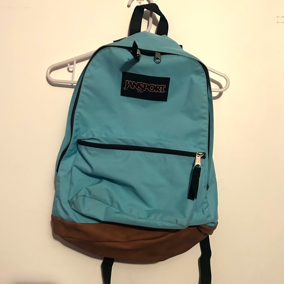 Jansport Other - JanSport Bookbag School Bag Blue Brown Backpack